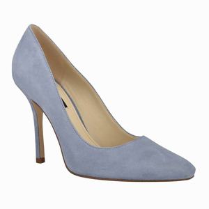 Nine West Arley Square-Toe Pumps - Blue - Ireland (NA9361857)